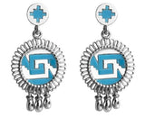 Oro de Monte Alban Chimalli Earrings with Small Bells