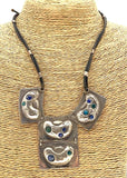 Silver Brest Ornament - Magic Beans Necklace