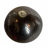 Mariano Quezada Mat and Polished Black Vase with Corrugated Surface