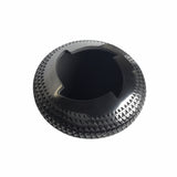 Mariano Quezada Mat and Polished Black Vase with Corrugated Surface