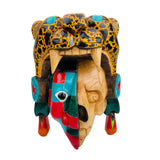 Small Carved Wooden Jaguar Wall/Display Mask