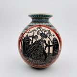 Hilario Quezada Skeleton Vase #3