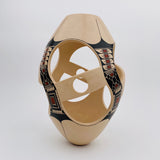 Efren Quezada Beige Swirl Vase