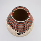 Martin Olivas Quintana White Bird Vase