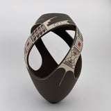 Efren Quezada Gray Swirl Vase #2