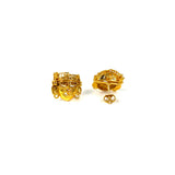 Oro de Monte Alban Gold Face Earrings