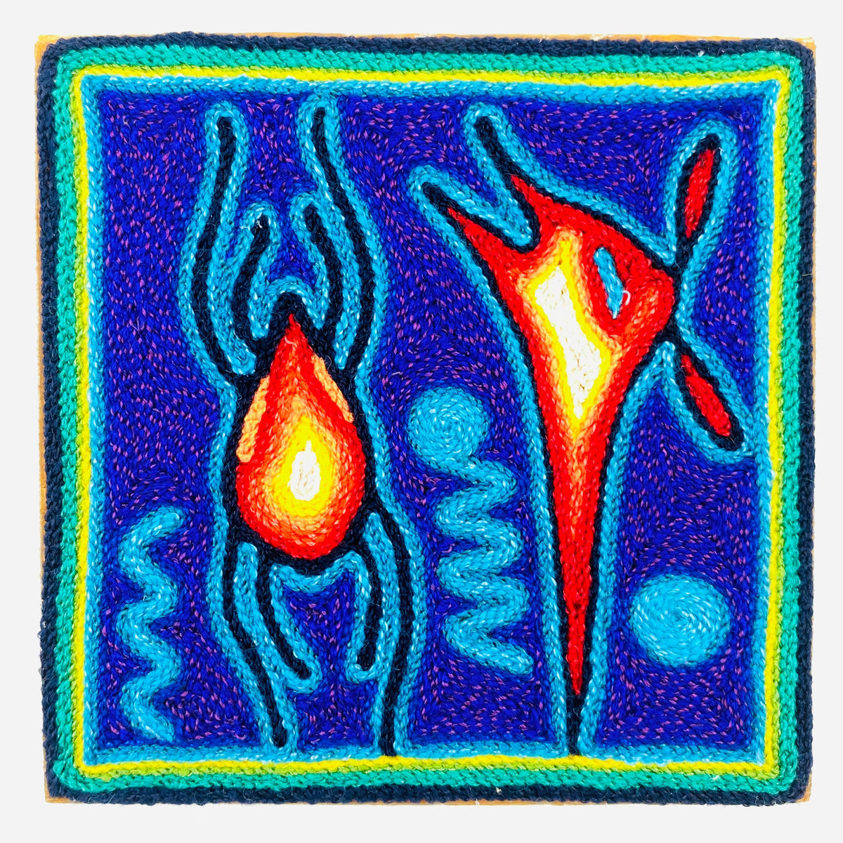 Huichol Yarn Art Collection - Huichol Yarn Painting - YP1233