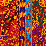 Ceremony of Gratitude Large Huichol Yarn Painting