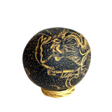 Jose Cruz Sanchez Elephant/Apache Carved Jicara/Gourd