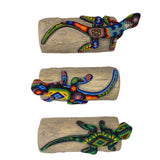 Honorio Villa Huichol Beaded Iguana
