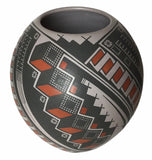 Juan Quezada Celado Certified Grey Black and Red Vase #3