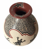 Octavio Silveira Green Lizards Collection Vase with Neck