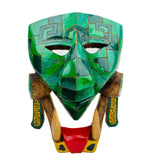 Carved Wooden "K'inich Janaab' Pakal" Grand Mayan Governor Wall/Display Mask
