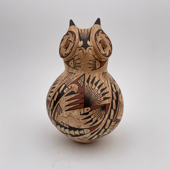 Oscar Quezada Owl Vase