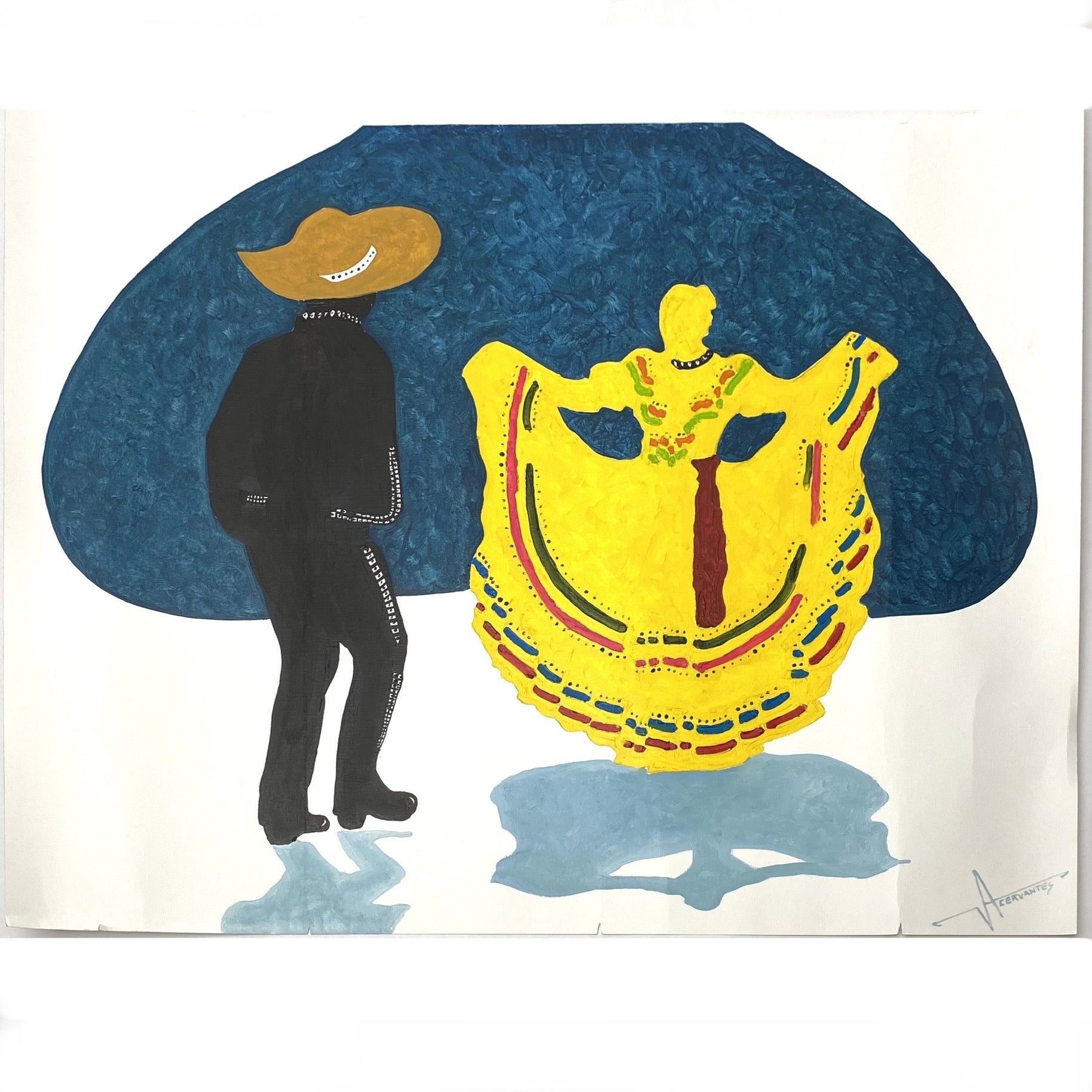 絵画 70s Mexico art Festive Mexico - Colorful Streets of Oaxaca Art Print by