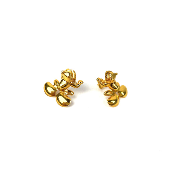 Oro de Monte Alban Chiquirí Gold Frog Earrings