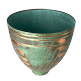 Green Copper Bowl Pre Columbian Tall