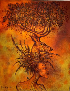 Tomas Pineda Matus Woman, Tree-Deer