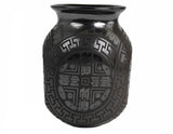 Eli Ortiz Black Pattern Vase